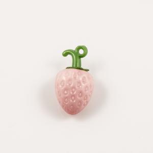 Ακρυλική Φράουλα Ροζ (2.7x1.5cm)