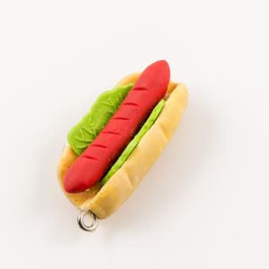 Hot Dog Fimo (4x2cm)
