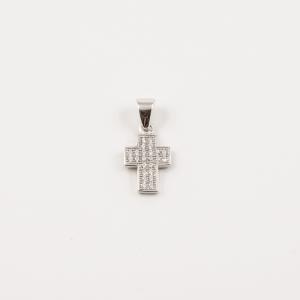 Silver Plated Cross 1.8x0.9cm