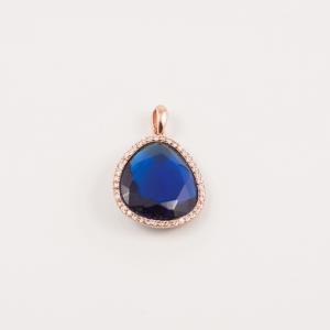 Pink Gold Pendant Zirgon Tear