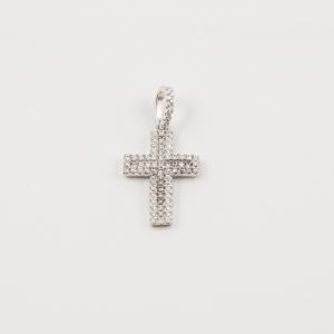 Silver Plated Cross 2.7x1.4cm