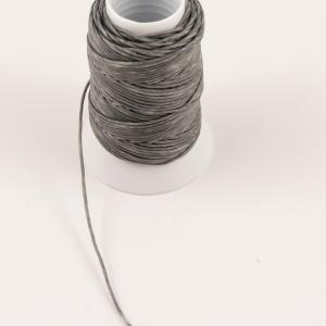 Waxed Cotton Cord Gray 30m