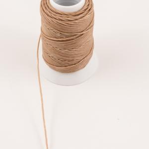 Waxed Cotton Cord Beige 30m