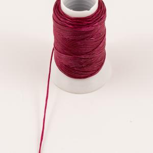 Waxed Cotton Cord Dark Fuchsia 30m