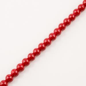 Glass Beads Red (8mm)