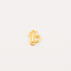 Επίχρυσο Γούρι 16 (1.2x0.8cm)