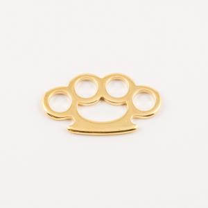 Gold Plated Brass Knuckles (3.5x2cm)