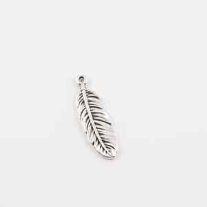 Metal Feather Silver (3.5x1cm)