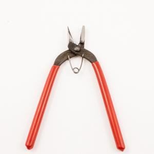 Pliers Flat-Round Red handle
