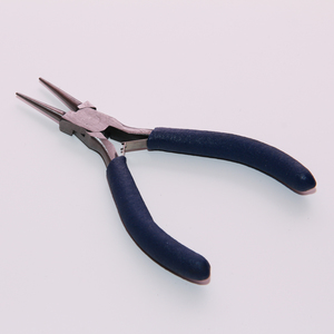 Round Pliers with Blue Handle