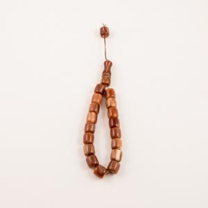Acrylic Beads Brown-Beige (19pcs)