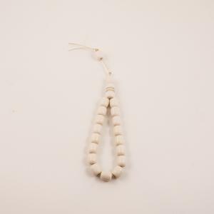 Acrylic Beads White (19pcs)
