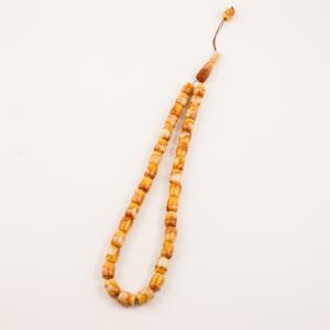 Acrylic Beads Beige-Honey (35pcs)