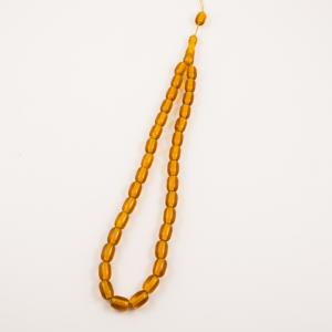 Acrylic Beads Orange Yellow Transparent