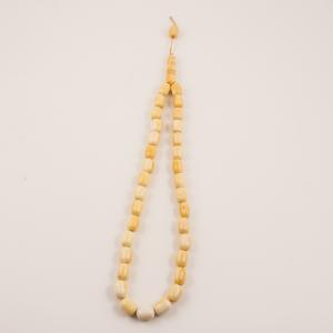 Acrylic Beads Beige (35pcs)