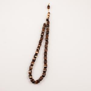 Acrylic Beads Beige-Brown (35pcs)