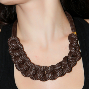 Mountaineering Necklace Brown