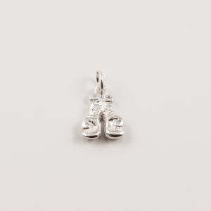 Silver Plated Boxing Gloves (1.7x1cm)
