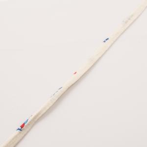 Cotton Cord Ivory Anchors 6mm