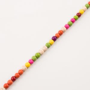 Row Howlite Multicolored (6mm)