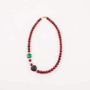 Necklace Red Coral