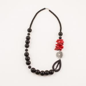 Necklace Onyx Coral