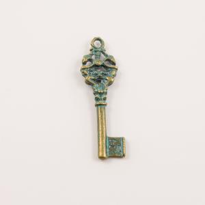 Bronze Key Oxidized 5.2x1.5cm