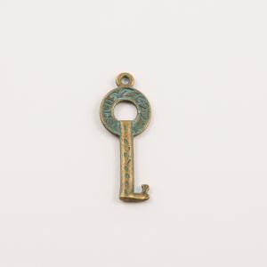 Bronze Key Oxidized 3.9x1.5cm