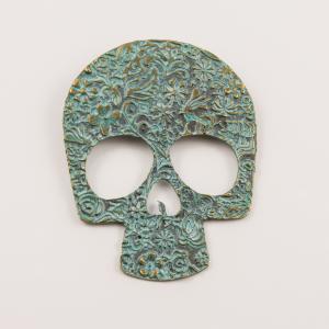 Skull Oxidized 7.3x5.3cm