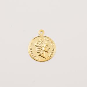 Gold Plated Pound (2.5x2cm)