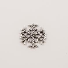 Metal Snowflake Silver (2.3x2.1cm)