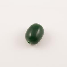 Ακρυλικη Χάντρα Πράσινη (2.9x2.2cm)