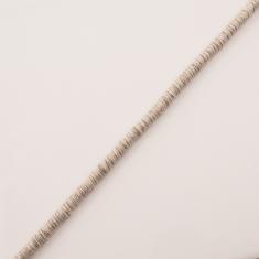 Κορδόνι Τυλιχτό Ιβουάρ-Λευκό (5mm)