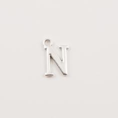 Silver Initial "N" (1.5x1cm)