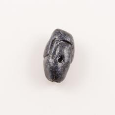 Κεραμική Χάντρα Μαύρη (2.7x1.6cm)
