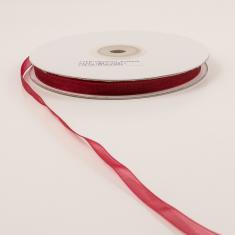 Organza Ribbon Burgundy (7mm)