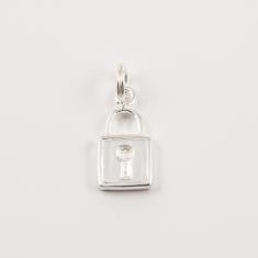 Silver Plated Padlock (2.3x1cm)