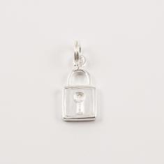 Silver Plated Padlock (2.3x1cm)