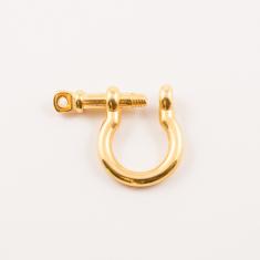 Gold Plated Navy Key (2.6x2.6cm)