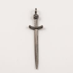 Metal Sword Black Nickel (4.7x1cm)