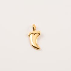 Gold Plated Metal Tooth (2.7x1.3cm)