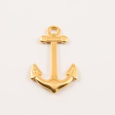 Gold Plated Metal Anchor (3.6x2.3cm)