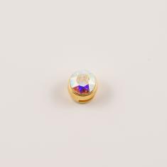 Gold Plated Item Bezel Iridescent (1cm)