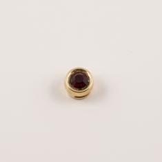 Gold Plated Item Bezel Red (1cm)