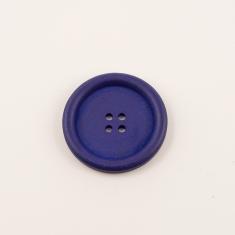 Ξύλινο Κουμπί Μπλε Σκούρο (4cm)