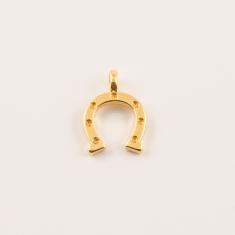 Gold Plated Metal Horseshoe (1.9x1.4cm)