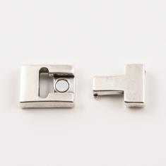 Magnetic Clasp Silver 3.1x2.7cm