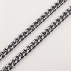 Aluminum Chain Anthracite 1.4x1cm