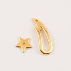 Gold Plated Metal Clasp (3.1x1cm)