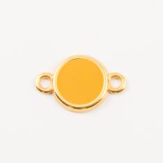 Gold Plated Metal Mustard (2.5x1.5cm)